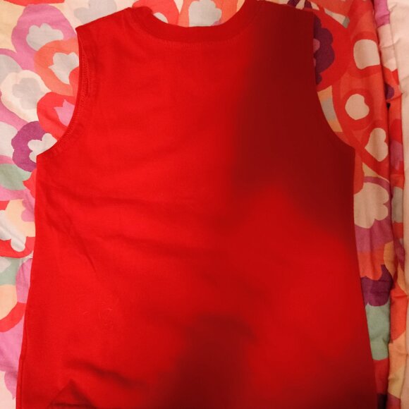 Garanimlas Boys Red Tank Top, Proud To Be Loud Graphic, 3T, Gently Used - Picture 3 of 4
